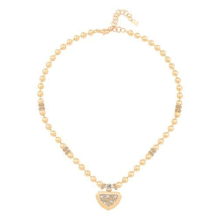 Baget Taşlı Top Top Kolye