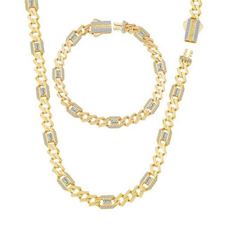 Ema Baget Taşlı Z Gurmet 14 Ayar Altın Set