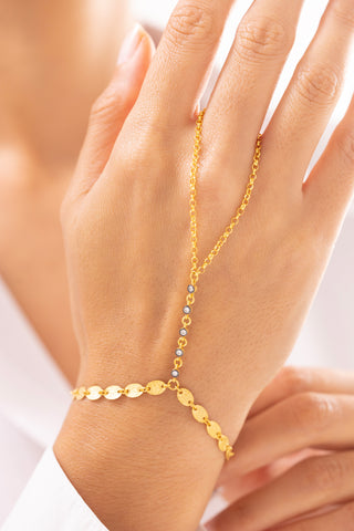 Bars Vintage Taşlı 14 Ayar Altın Şahmeran