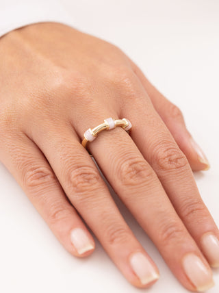 Cetaş Eterna Sedefli 14 Ayar Altın Yüzük