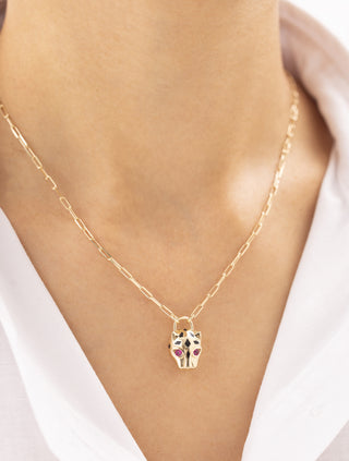 Cetaş İkonik Panter 14 Ayar Altın Kolye