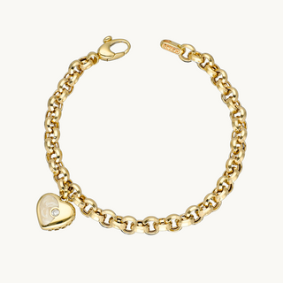 Cetaş Love&Heart Charrmlı 14 Ayar Altın Bileklik