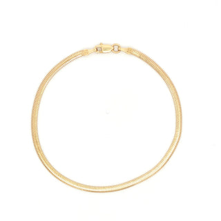 Mirelle 19 cm Balıksırtı 14 Ayar Altın Bileklik