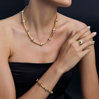 Geometrik Taşlı  Kalkan Yüzük