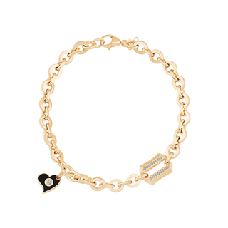 Kalp Detaylı Şans Bileklik