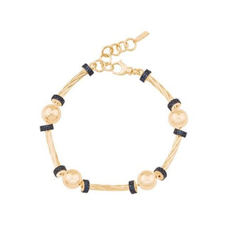 Mavi Taşlı Silindir Bileklik