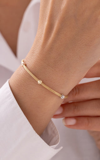 Minimal Akış 14 Ayar Altın Bileklik
