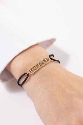 Mist Dreamer Black String 14 Ayar Altın Bileklik