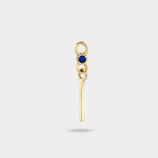 Mist Pris Safir Charm Küpe Ucu