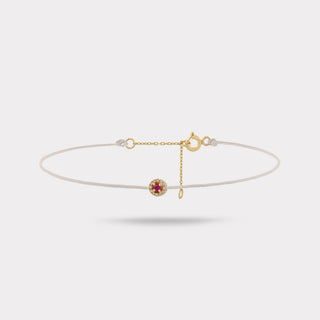 Mist Celestria Cream String Pırlanta Bileklik