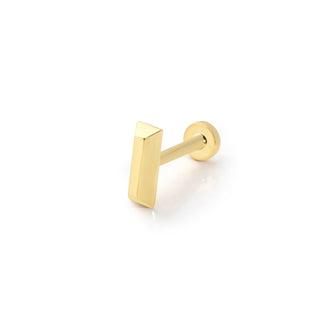 Modern Dik Tasarım 14 Ayar Altın Piercing