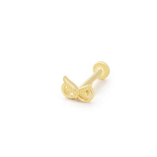 Baykuş Figürlü 14 Ayar Altın Piercing