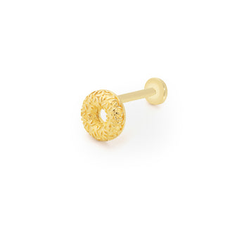 Donut Model 14 Ayar Altın Piercing