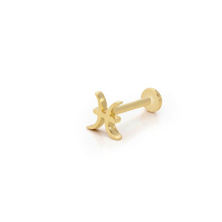 Balık Burcu 14 Ayar Altın Piercing