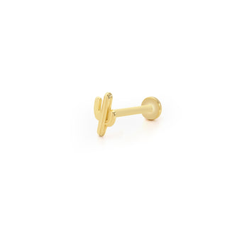 Çöl Kaktüsü 14 Ayar Altın Piercing