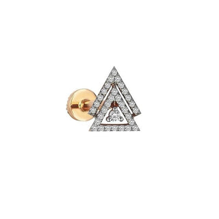 Sonsuzluk Üçgeni 14 Ayar Altın Piercing
