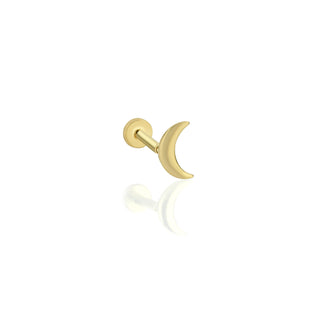 Sade Ay 14 Ayar Altın Piercing