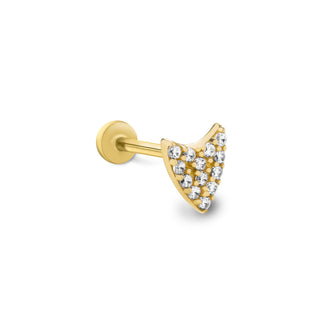 Işıltı Kalkanı 14 Ayar Altın Piercing