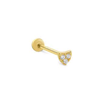Mini Kalkan 14 Ayar Altın Piercing14 Ayar Altın Piercing