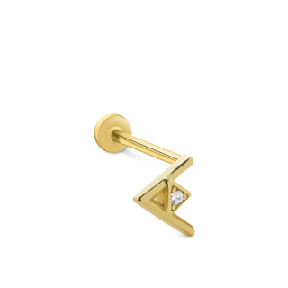 Yön Taşı 14 Ayar Altın Piercing