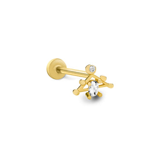 Kozmik Işık 14 Ayar Altın Piercing