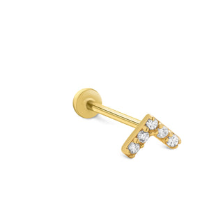 Aurora V 14 Ayar Altın Piercing