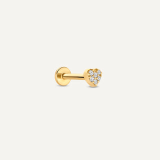 Romantik Işık 14 Ayar Altın Piercing