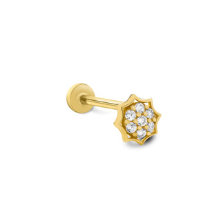 Yıldız Buketi 14 Ayar Altın Piercing