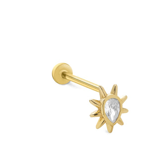 Gün Doğumu 14 Ayar Altın Piercing
