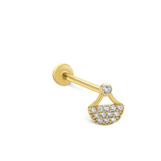 Işıltı Sepeti 14 Ayar Altın Piercing