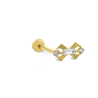 Baget Geometri 14 Ayar Altın Piercing