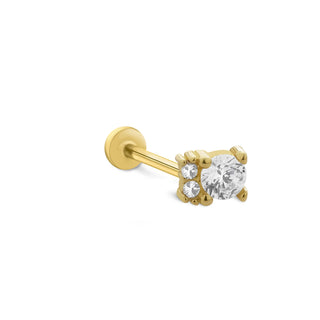 Parlak Işık 14 Ayar Altın Piercing