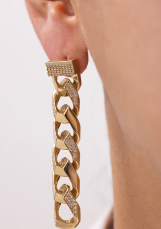 Sallantılı Taşlı Gurmet Küpe