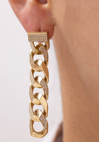 Sallantılı Taşlı Gurmet Küpe