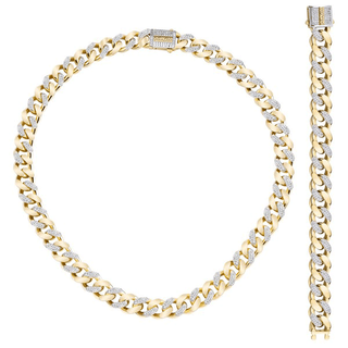 Sıra Taşlı Altın Gurmet Set 11Mm