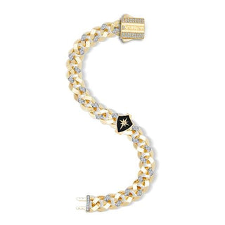 Siyah Kalkan 9Mm Bileklik Charm