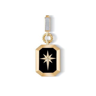 Siyah Mine Kuzey Yıldızı Charm