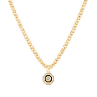 Baget Taşlı Top Top Kolye