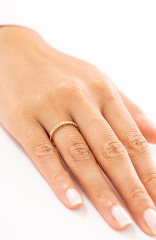 Tam Tur Taşlı 14 Ayar Altın Yüzük