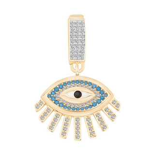 Ema Taşlı Göz 14 Ayar Altın Charm