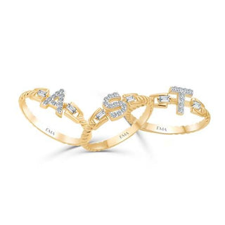 Taşlı Harf Altın Yüzük