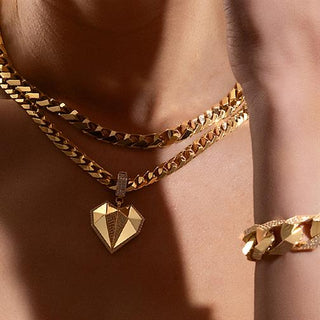 Taşlı Kalp Charm