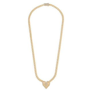 Ema Taşlı Kalp Gurmet 14 Ayar Altın Set