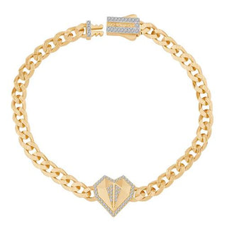 Ema Taşlı Kalp Gurmet 14 Ayar Altın Set