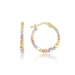 Üç Renk Küp Halka Küpe