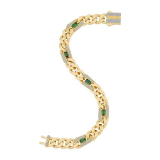 Ema Yeşil Taşlı Gurmet 14 Ayar Altın Set