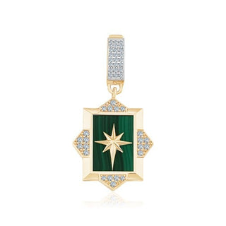 Yeşil Taşlı Kuzey Yıldızı Charm